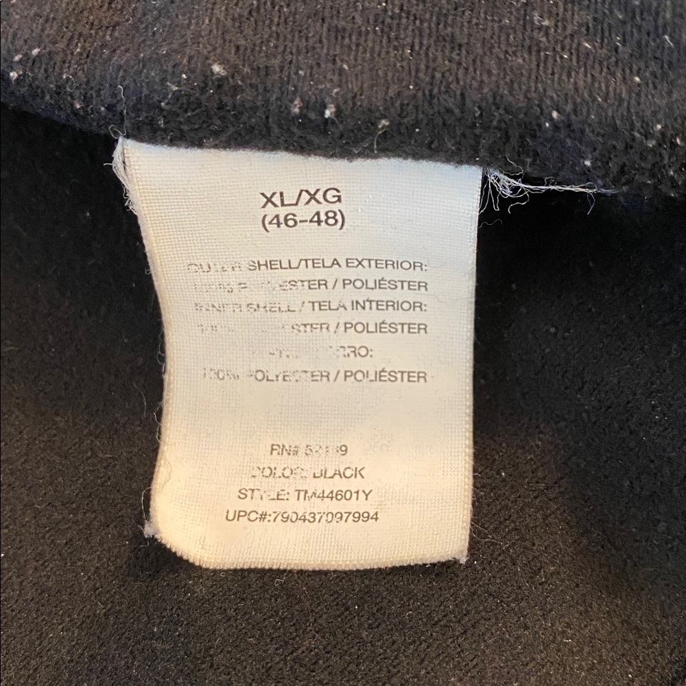 Black FreeTech Jacket w/ Zippers size XL - Picture 6 of 6